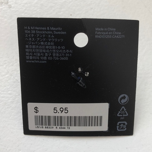 Costume blue stone ring in silver setting - Picture 5 of 5